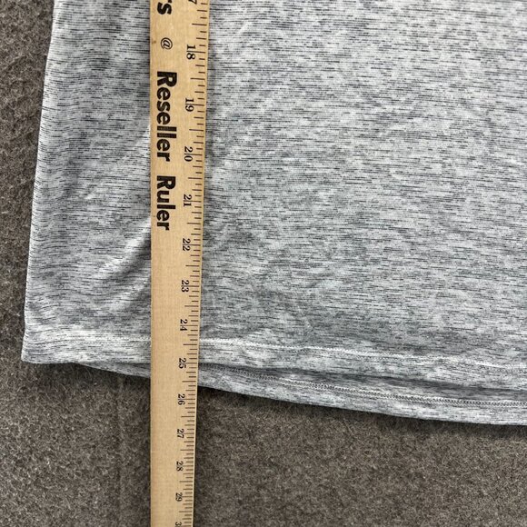 Nike Shirt Women Small Gray Dri-FIT Heather Short Sleeve Athletic Running - Picture 9 of 10